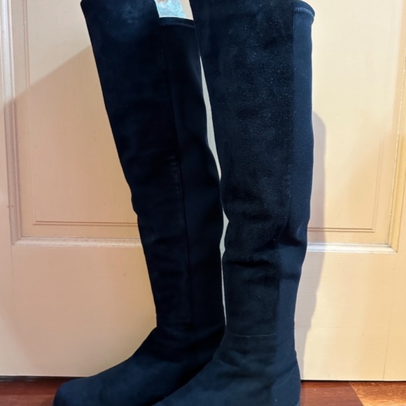 Stuart Weitzman 5050 Over-the-Knee Suede Boots - Picture 5 of 5